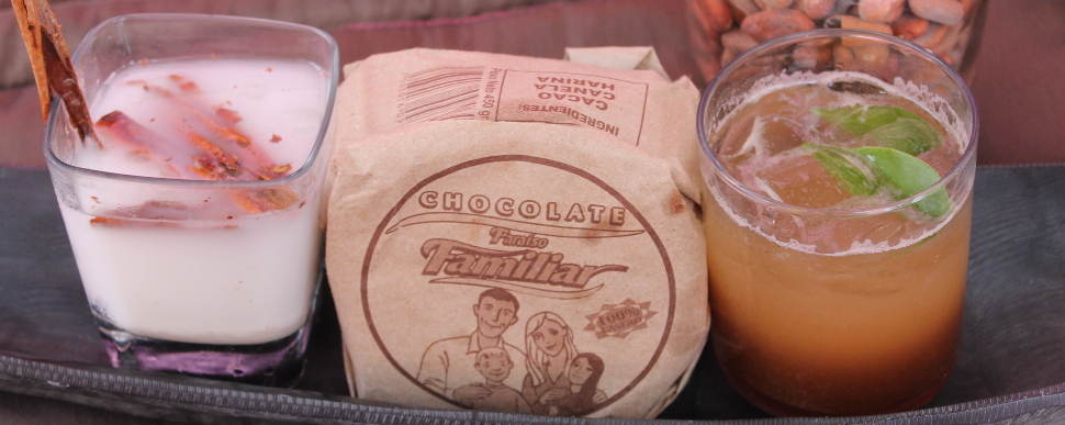 banner prodcutos paraiso familiar, tablillas chocolate, jarabe de horchata, jarabe de tamarindo